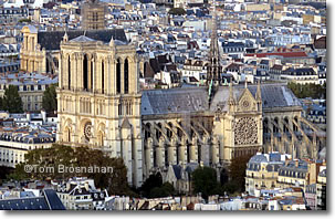 Cathédrale Notre-Dame de Paris from Tour Montparnasse, Paris, France